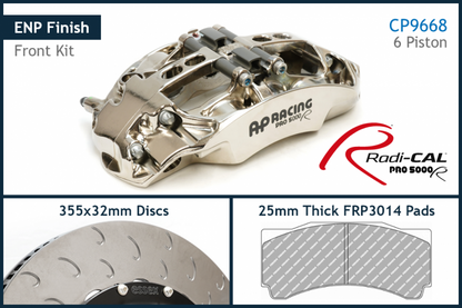 13.01.10027-ENP AP RACING ENP COMPETITION BRAKE KIT (FRONT CP9668/355MM) W. PAD TENSION CLIPS