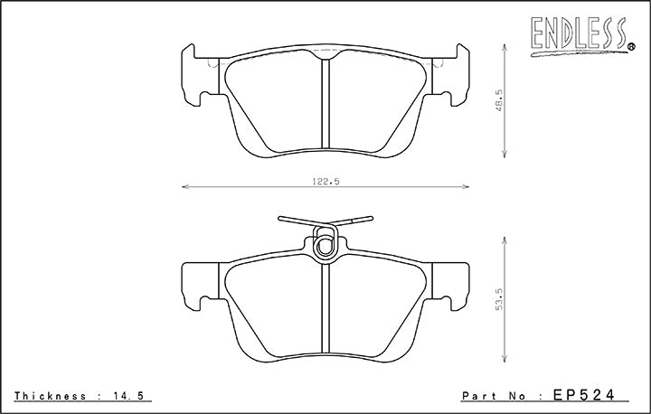 EP357/EP524 ENDLESS CCRG BRAKE PADS SET (FRONT+RAER)