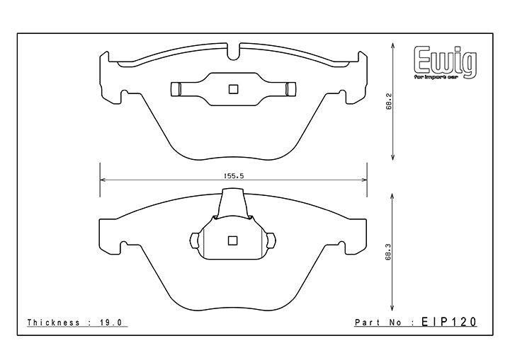 EIP120 ENDLESS MX72 BRAKE PADS (FRONT)