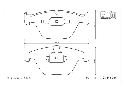 EIP120 ENDLESS MX72 BRAKE PADS (FRONT)