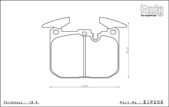 EIP206 ENDLESS CCRG BRAKE PADS (FRONT)