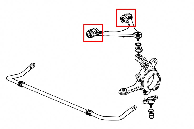HAR-6872 HARDRACE FRONT UPPER ARM BUSHING 6872 HONDA S2000 AP1 / AP2 1999-2009